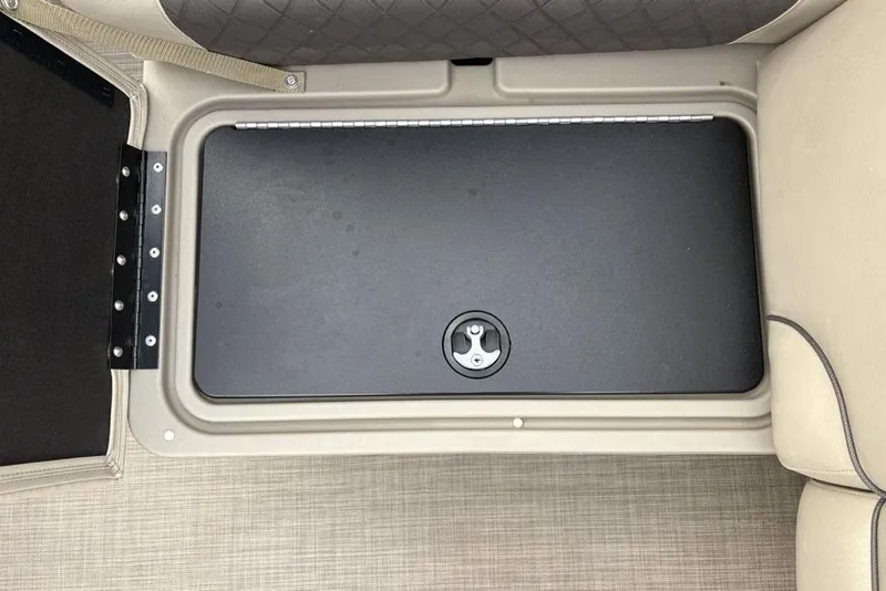 Slide: The Image of Storage compartment on a 2021 Sun Tracker Party Barge 20 DLX pontoon boat. - 31