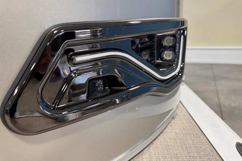 Slide: The Image of Close-up of 2026 Avalon LSZ QL's sleek, modern headlight design. - 16