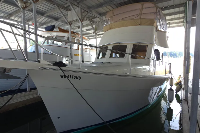 Slide: The Image of docked in a covered marina - 3