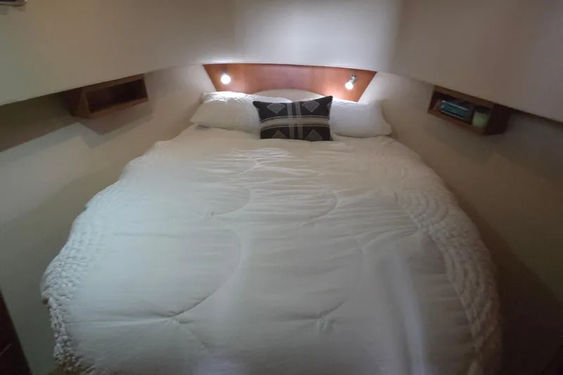 Slide: The Image of Cozy private cabin with a queen bed and ambient lighting - 35