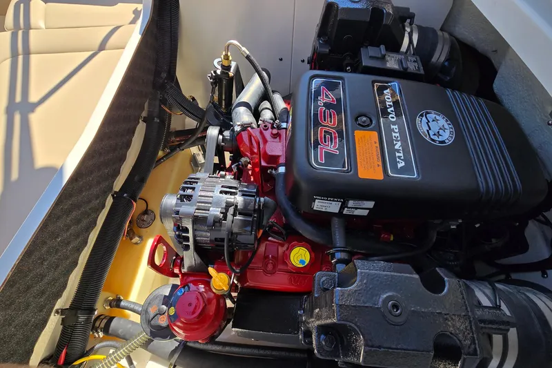 Slide: The Image of Engine compartment of 2012 Chaparral 196 SSi with Volvo Penta 4.3GL engine. - 49