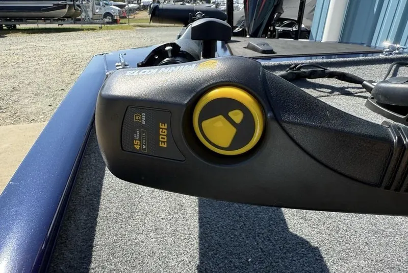 Slide: The Image of Trolling motor control on 2020 Tracker Pro 170 boat, featuring Minn Kota Edge. - 7