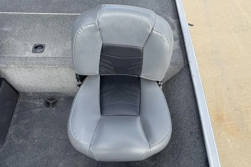 Slide: The Image of Gray seat on 2020 Tracker Bass Tracker Classic XL boat deck. - 16