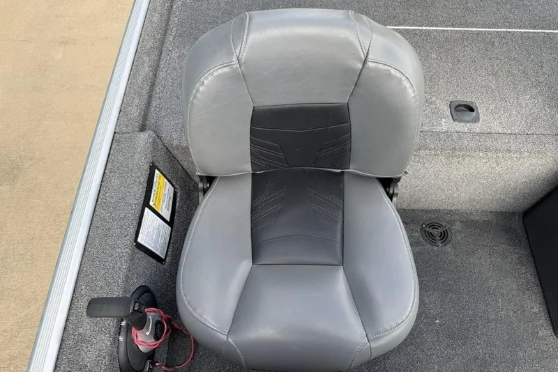 Slide: The Image of Gray seat on 2020 Tracker Bass Tracker Classic XL boat deck. - 19