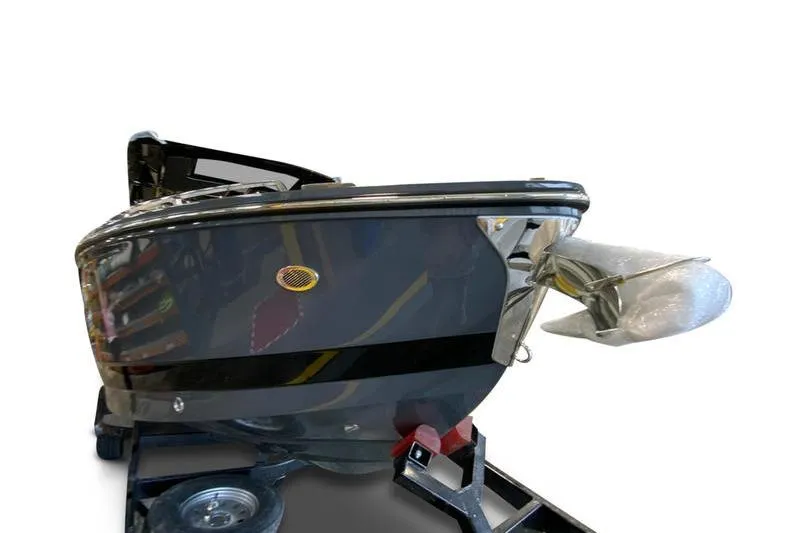 Slide: The Image of 2026 Cobalt A29 boat cabin interior with seating and storage. - 12