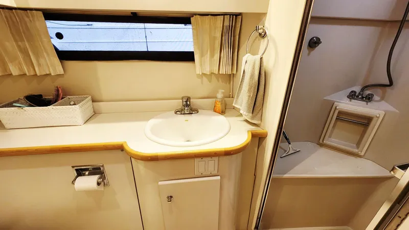 Slide: The Image of Carver 440 Aft Cabin Motor Yacht 1995 - 52