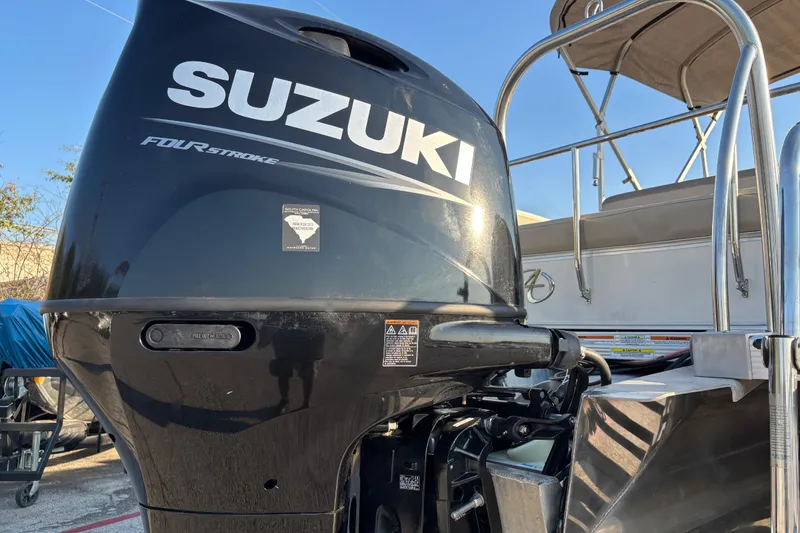 Slide: The Image of Close-up of 2022 Avalon Catalina 2585 VRB boat trailer hitch and metal components. - 22