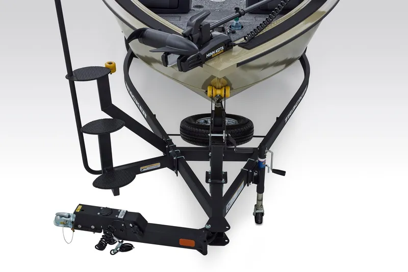 Slide: The Image of Interior of 2026 Tracker Targa V-18 Combo boat with steering wheel and seat. - 13