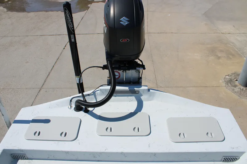 Slide: The Image of 2020 Shoalwater 21 Catamaran with Suzuki outboard motor and Power-Pole anchor system. - 3