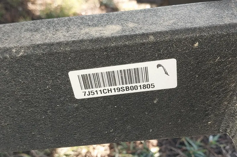 Slide: The Image of Barcode sticker on 2024 Tracker Pro Team 175 TXW boat component. - 30