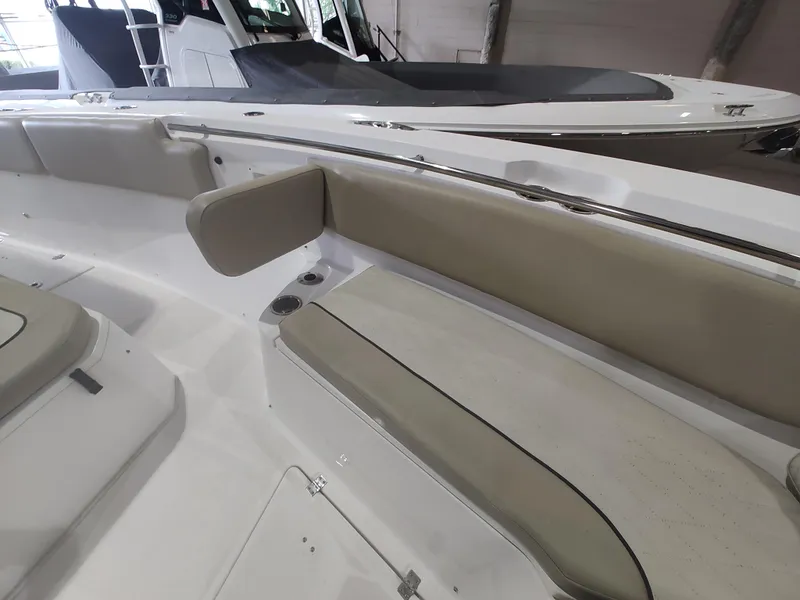 Slide: The Image of 2017 Sea Fox 328 Commander helm with advanced navigation and control systems. - 24