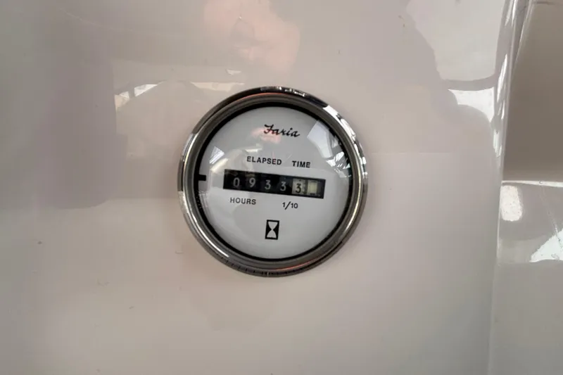 Slide: The Image of 1998 Silverton 360 Express yacht kitchen with microwave, stove, and sink. - 20