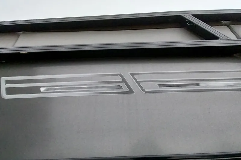 Slide: The Image of 2020 Ranger 2500LS boat detail with sleek, modern design elements. - 27