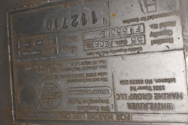 Slide: The Image of Metal identification plate for 2020 Ranger 2500LS, displaying specifications and manufacturing details. - 33