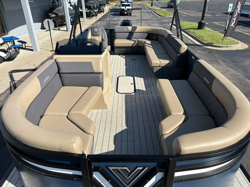 Slide: The Image of Interior view of 2026 Viaggio V20C with open storage compartment. - 29