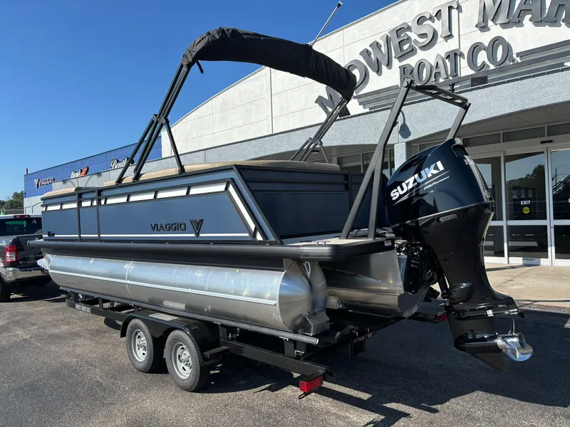 Slide: The Image of Interior of 2026 Viaggio V20C with beige seating and table. - 30