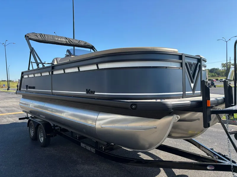 Slide: The Image of Luxurious seating in Viaggio V20C boat, model 2026. - 34