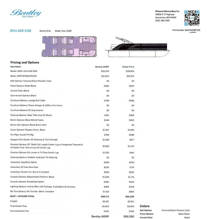 Slide: The Image of Bentley Pontoons 223 Elite QSB 2026 - 8