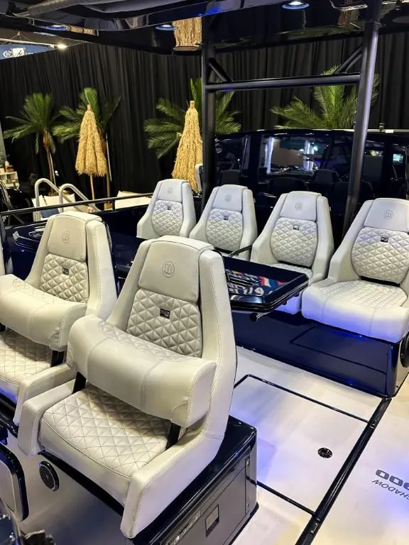 Slide: The Image of Luxurious interior of 2023 BRABUS Shadow 900 ST with quilted leather seats. - 11