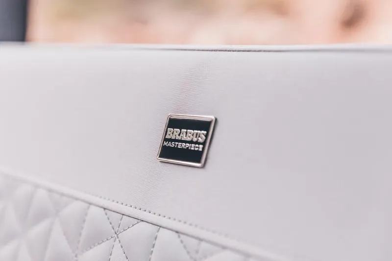 Slide: The Image of BRABUS Shadow 900 ST 2023 interior detail with Masterpiece badge. - 18