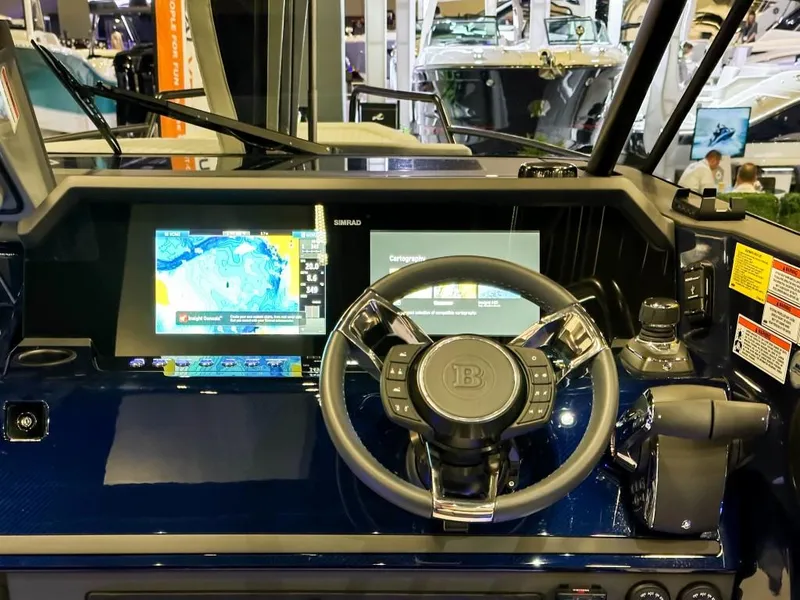 Slide: The Image of 2023 BRABUS Shadow 900 ST dashboard with advanced navigation and control systems. - 9