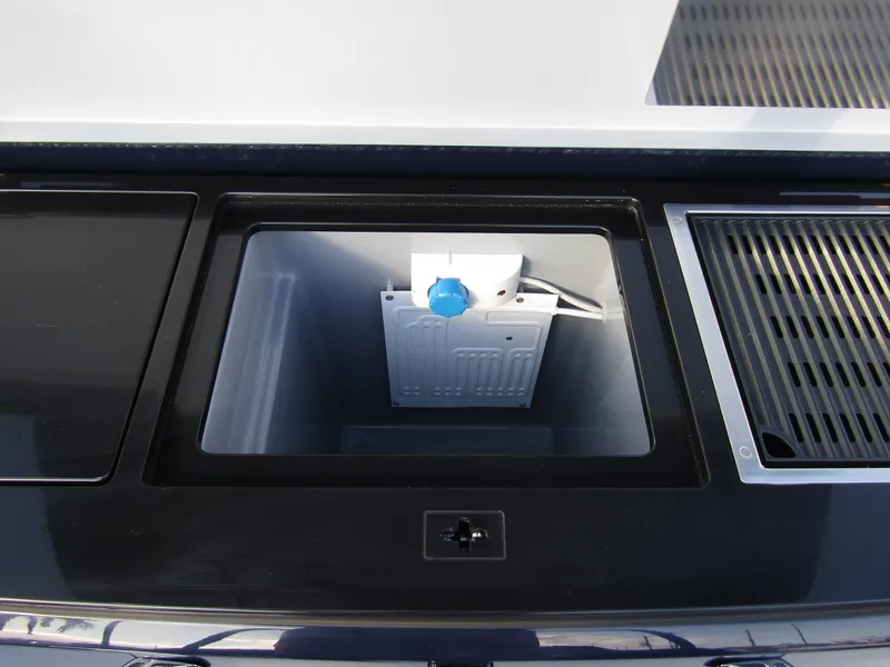 Slide: The Image of 2024 BRABUS Shadow 900 ST interior compartment detail with sleek design elements. - 27