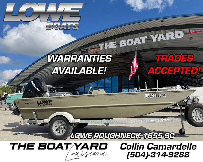 The Image of Lowe R1655SC boat at The Boat Yard, Louisiana, with warranties and trade options. - 1