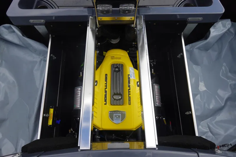 Slide: The Image of 2017 Centurion Ri217 engine compartment with yellow PCM engine cover. - 38