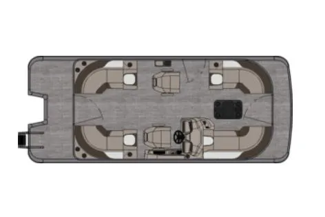 Slide: The Image of Manufacturer Provided Image: Top view of 2023 Avalon LSZ Quad Lounger boat layout. - 10