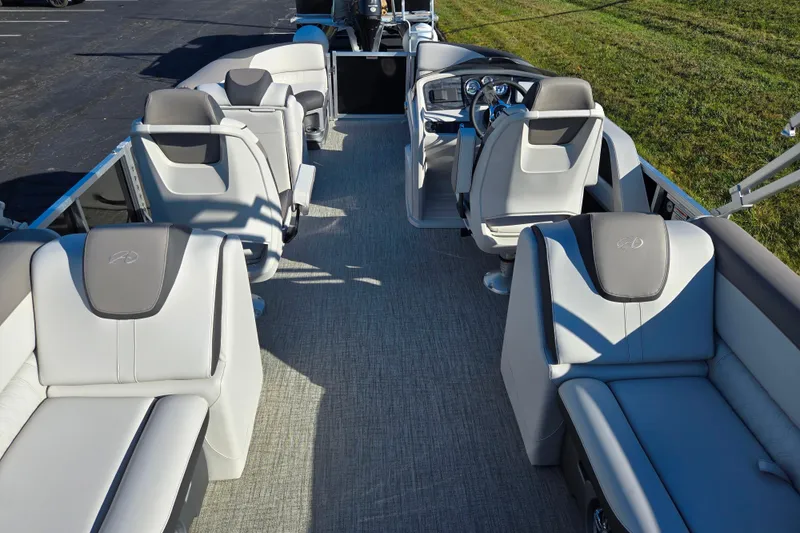 Slide: The Image of 2023 Avalon LSZ Quad Lounger interior with luxurious seating and modern design. - 20