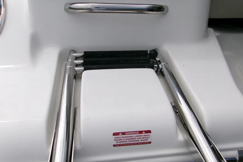 Slide: The Image of Stainless steel boarding ladder on 2026 Key West 189 FS boat. - 8