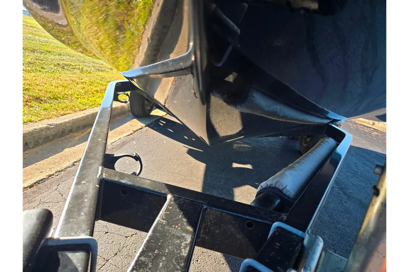 Slide: The Image of 2012 Sea-Doo Sport Boats 210 Wake on a trailer, close-up view. - 7