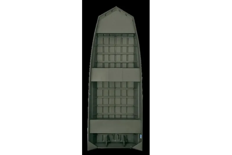 Slide: The Image of 2024 Polar Kraft MV1648 Jon Boat, top view, showcasing interior layout and design. - 7