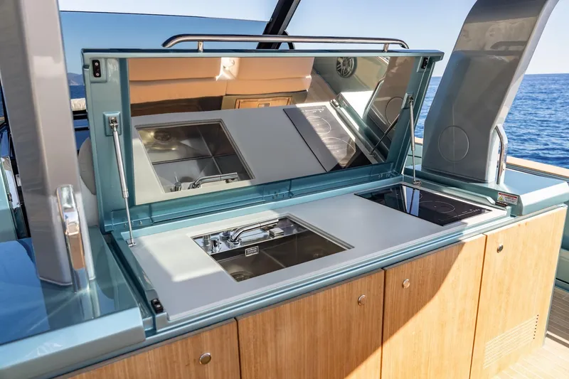 Slide: The Image of Luxurious interior of 2026 Pardo Yachts P43, featuring elegant seating and modern design. - 5