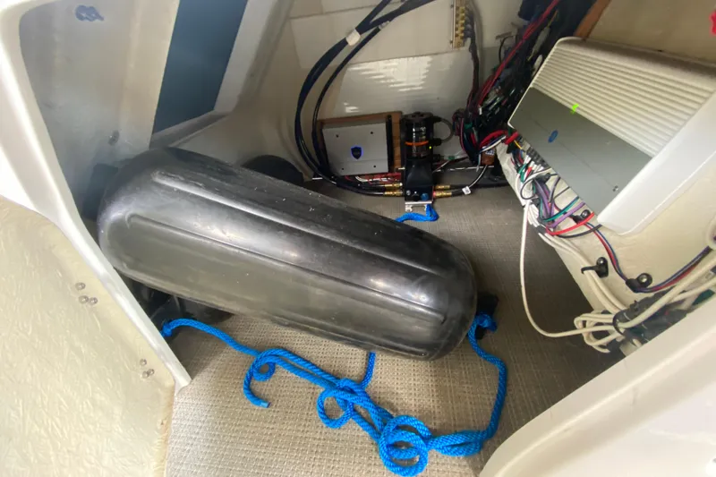 Slide: The Image of Interior of 2018 Manitou 25 X-Plode SRW SHP showing equipment and wiring. - 38