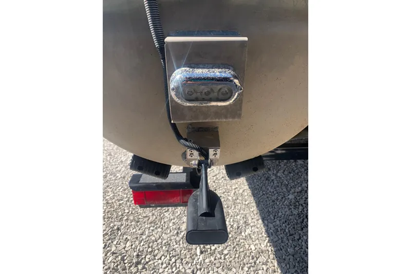 Slide: The Image of 2020 Veranda Relax VR22RC boat detail with mounted sensor and wiring. - 38