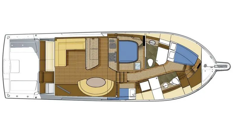 Slide: The Image of Manufacturer Provided Image: 2012 Tiara Yachts 4800 Convertible floor plan, showcasing interior layout and design. - 16