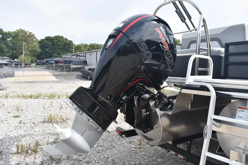 Slide: The Image of 2026 Lowe SS 230 DV boat with Mercury Pro XS 150 outboard motor. - 9