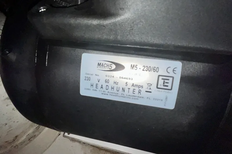 Slide: The Image of Engine room of 2006 Bertram 390 Convertible with holding tank and grey water monitor. - 77