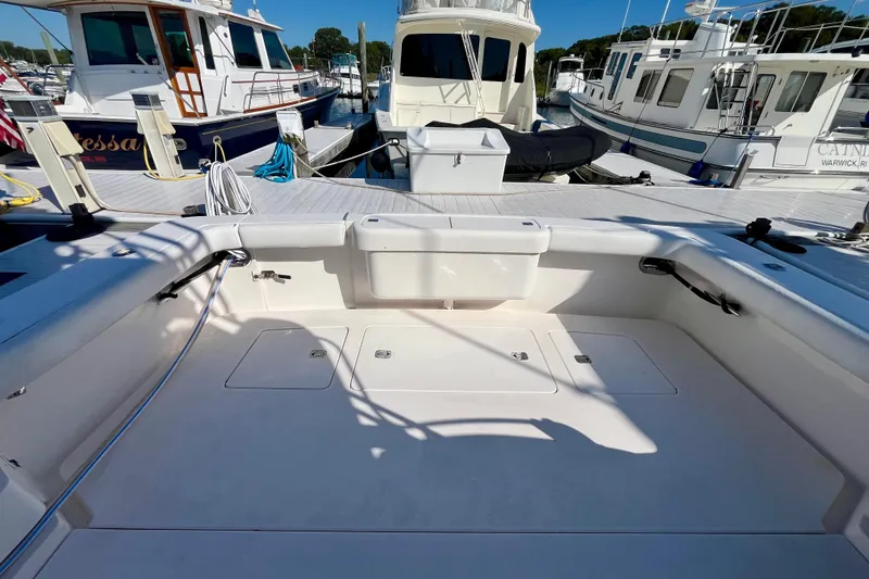 Slide: The Image of 2006 Bertram 390 Convertible boat named "Fun Bunch" at Narragansett Bay. - 8