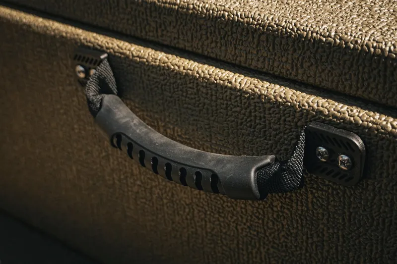 Slide: The Image of Close-up of a textured handle on a G3 Sportsman 1710, 2026 model. - 32