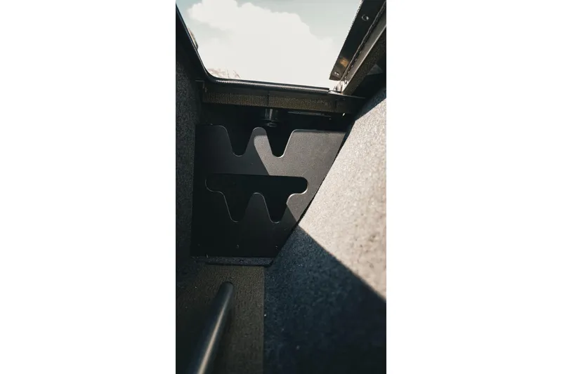 Slide: The Image of Interior view of 2026 G3 Sportsman 1710 boat storage compartment. - 33