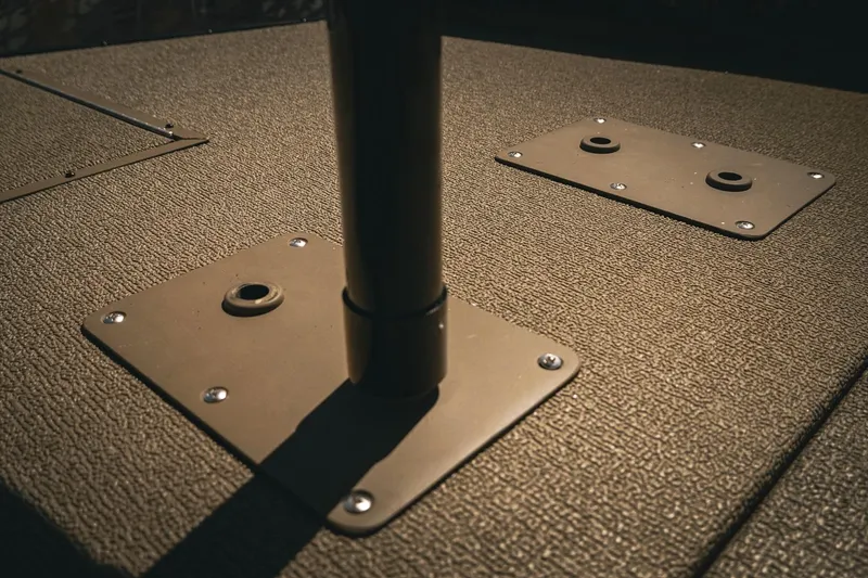 Slide: The Image of 2026 G3 Sportsman 1710 boat deck with mounting hardware. - 39