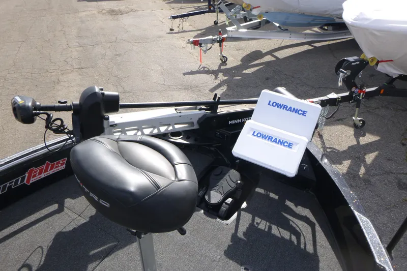 Slide: The Image of 2023 Nitro ZV21 boat with Lowrance electronics and Minn Kota trolling motor. - 3