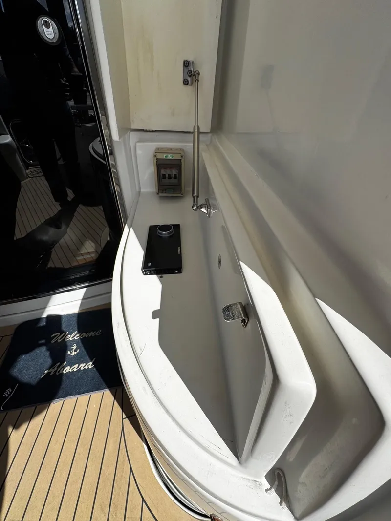 Slide: The Image of 2006 Marquis 65 yacht interior with sleek design and modern amenities. - 26