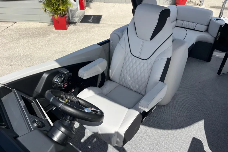 Slide: The Image of Luxurious interior of 2026 Avalon 2385 Catalina Quad Lounger, featuring plush seating and modern design. - 19
