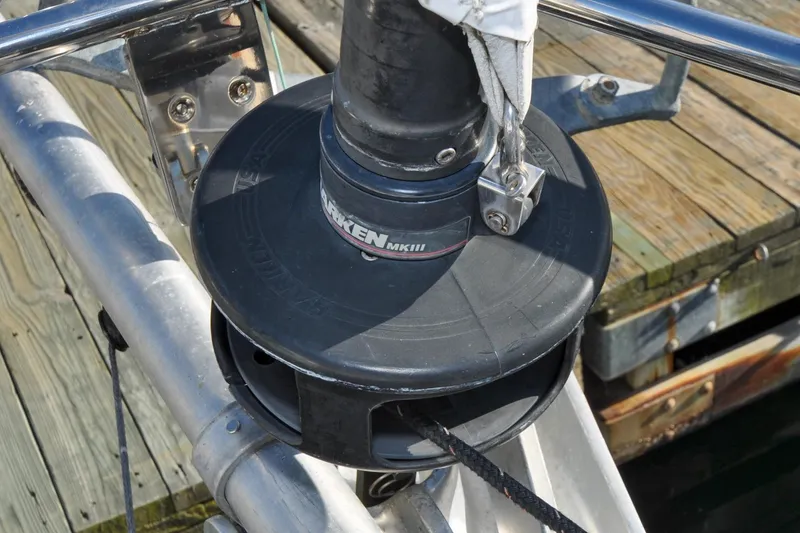 Slide: The Image of Sabre 36 - Poppy - Foredeck - Headsail Furling Drum - 41