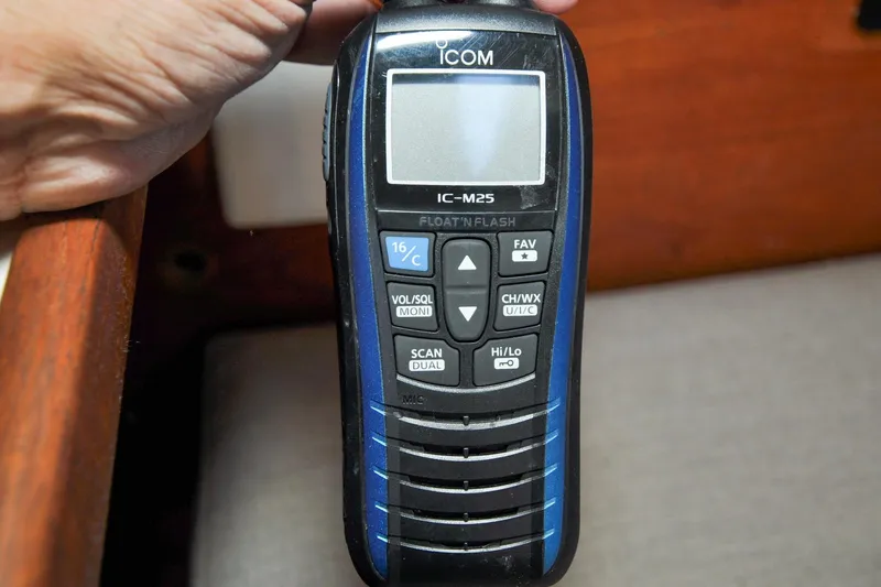 Slide: The Image of Sabre 36 - Poppy - Navigation Station - Hand Held Marine VHF - 60