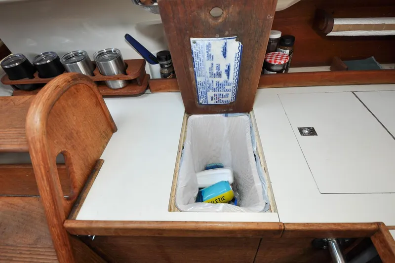 Slide: The Image of Sabre 36 - Poppy - Galley - Built in Trash Bin - 97