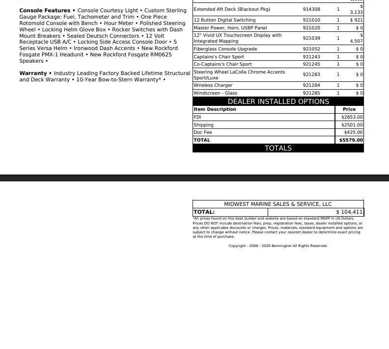 Slide: The Image of Bennington 22 SSR Sport 2026 - 2